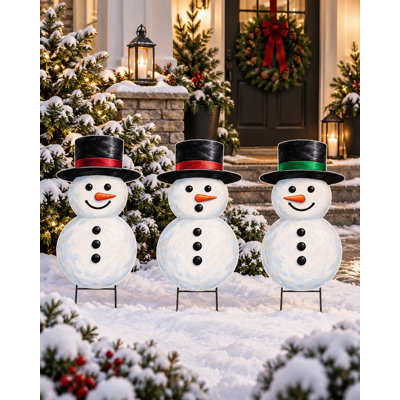 Ensemble de panneaux de bonhomme de neige Snowman