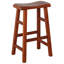 Tabouret de bar et de comptoir en bois massif massif Messer, 29 po, chêne foncé Messer (ensemble de 3)-406351154-465178697-503425488