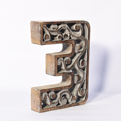 Eastford Text & Numbers Letter Block