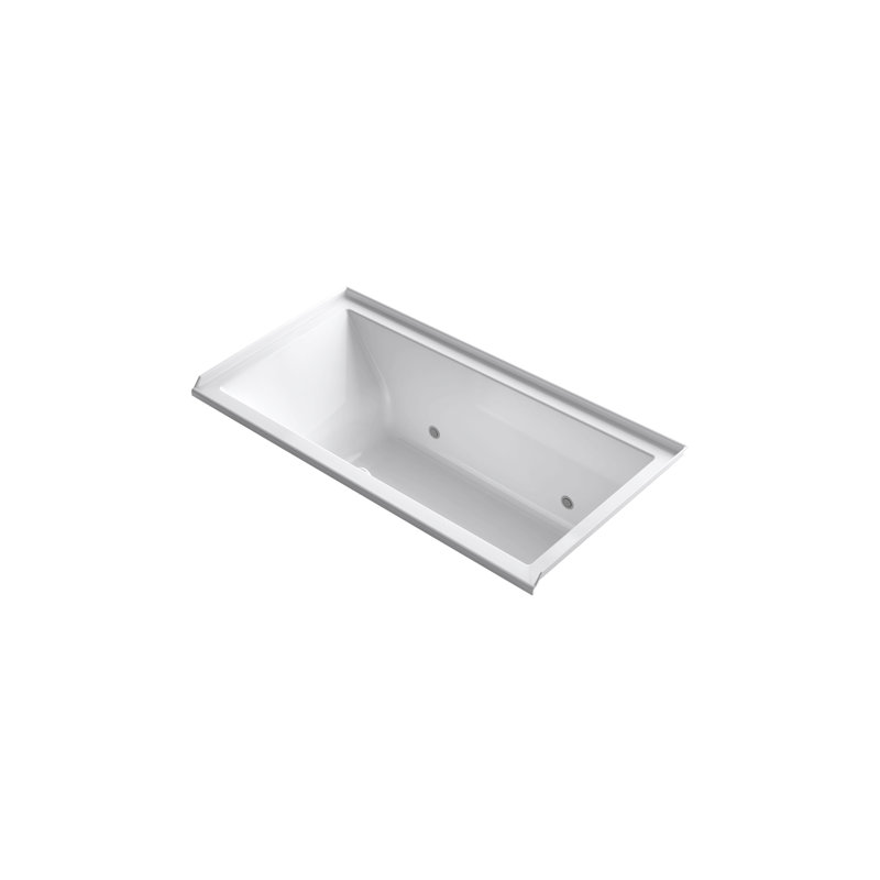 Underscore 60" x 30" Air Bathtub, Blanc, Droite