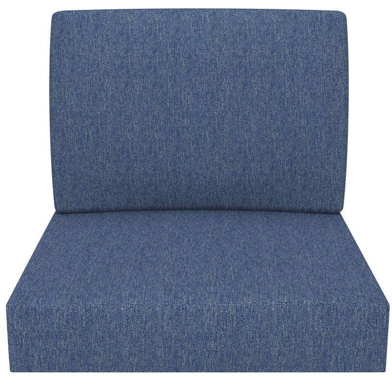 Outdoor 5" Seat / Back Cushion With Eco-Friendly Olefin Fabric, Blue