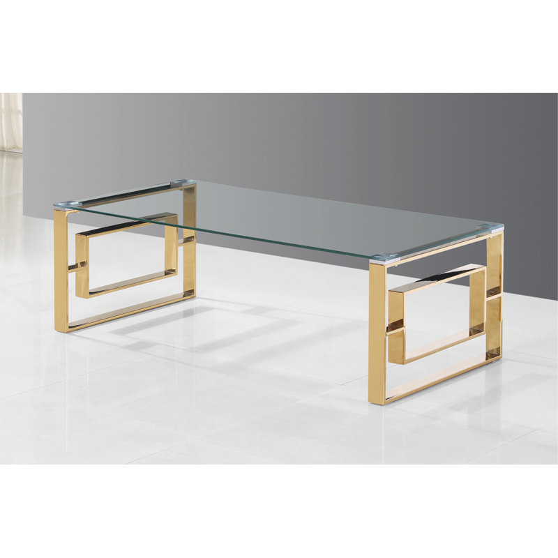Abbigail Glass Top Coffee Table
