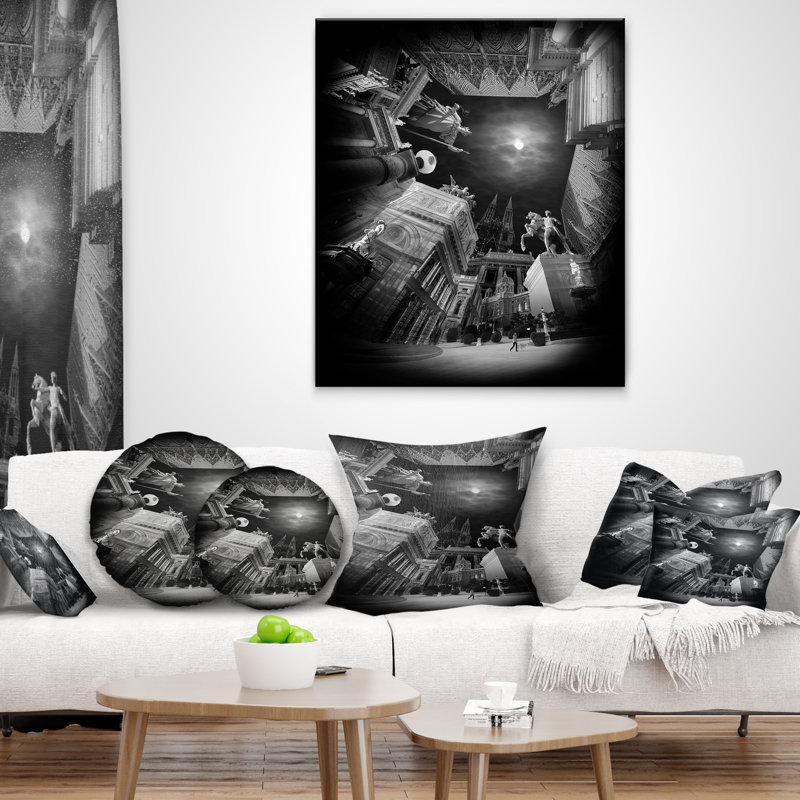 Coussin décoratif paysage imprimé paysage de Vienne