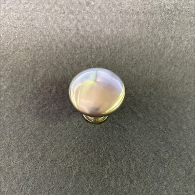 (Paquet de 5) (Paquet de 25) Poignée ronde de 1-1 / 4 po en chrome satiné