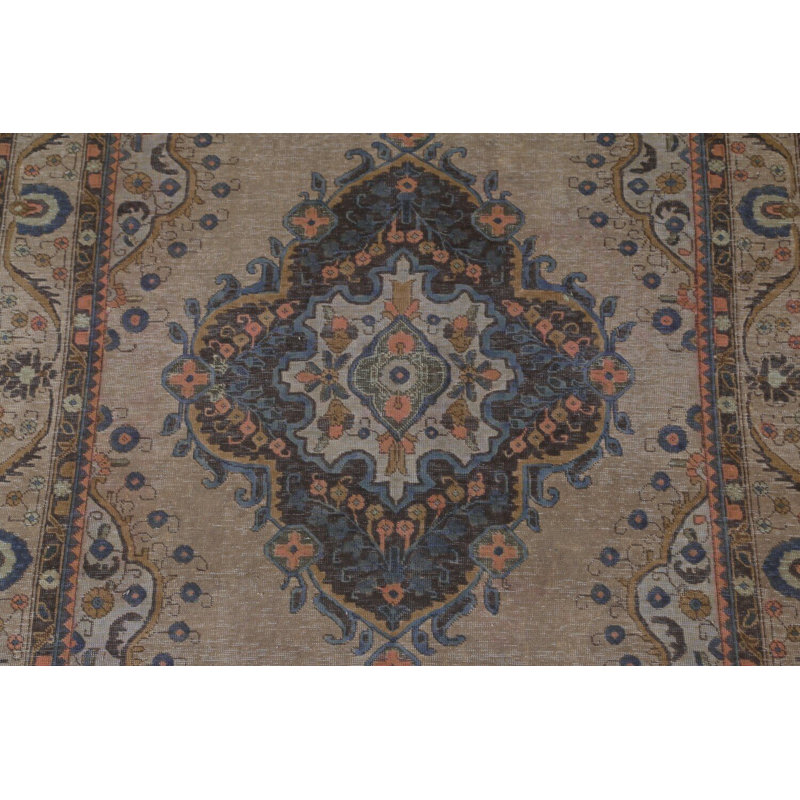Tapis traditionnel brun sur-teint 6 x 10