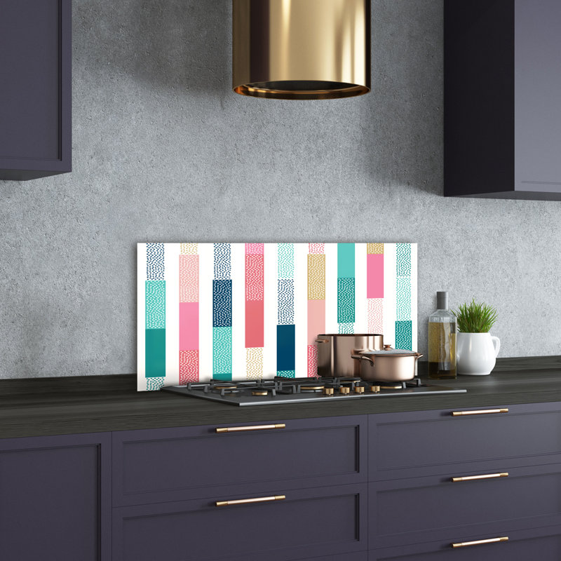 50cm W x 100cm L Glass Peel and Stick Panel
