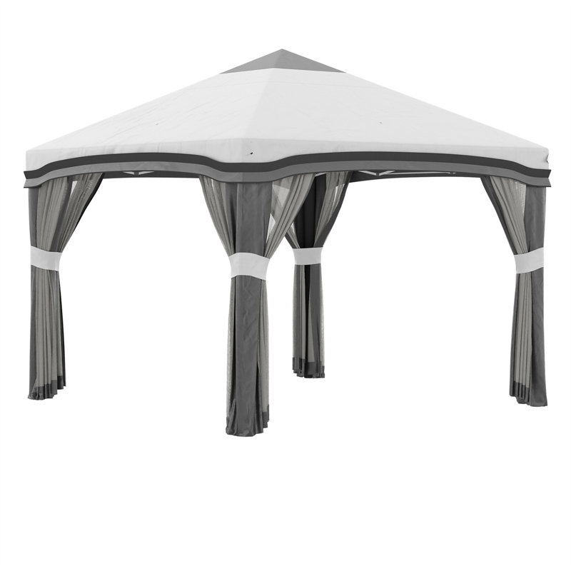 10 Ft. W x 10 Ft. D Steel Gazebo