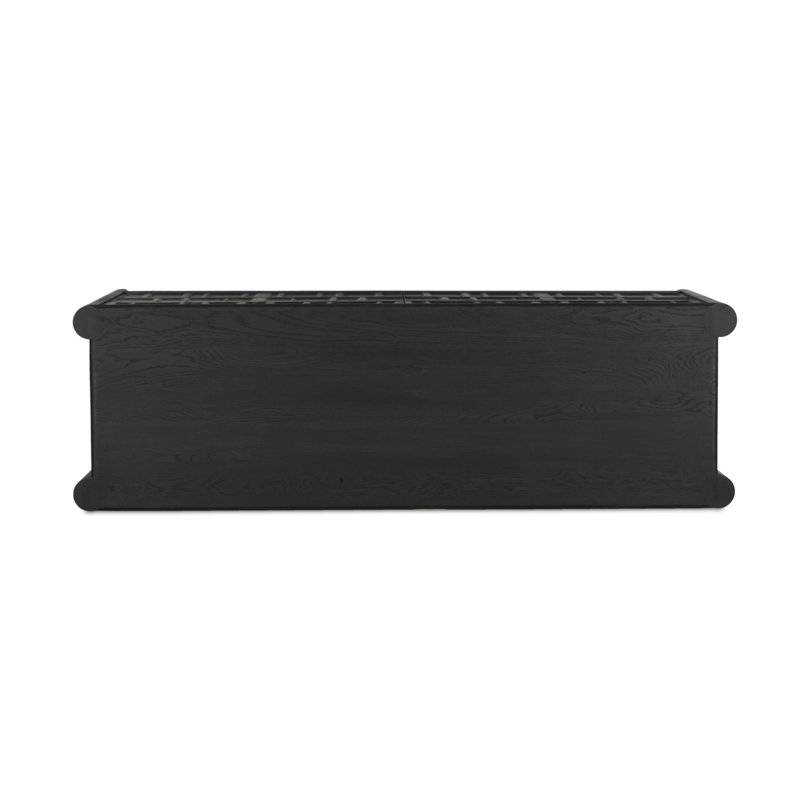 Ezri 6 - Drawer Solid Wood Dresser, Black