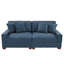 2 - Piece Upholstered Corduroy Modular Sectional Sofa with Pillow Back and Solid Wood Legs-1724479438
