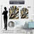 Bold Circles And Marble Fusion IV - Abstract Marble Arch Shape Asymmetric Metal Wall Sculpture-103973416