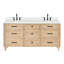 Meuble-lavabo double en bois massif ARIEL Monrow-99405064-131238900-131238905