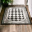 Tapis géométrique noir / beige Demaris-708840462