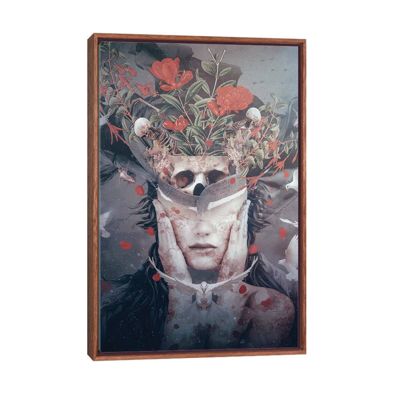Hopeful by Riza Peker - Print on Canvas, 101.6 cm H x 66.04 cm W, Brown Floater Frame