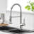 Commercial Kitchen Faucet With Pull Down Sprayer, Single Handle Single Lever Kitchen Sink Faucet
