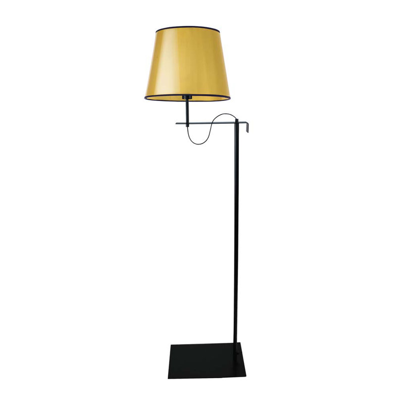 Jonesville 170cm Swing Arm Floor Lamp, Gold
