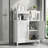Freestanding Bathroom Cabinet, Floor Storage Cabinet, Bathroom Storage Cabinet White With Removable Shelf Shutter Doors