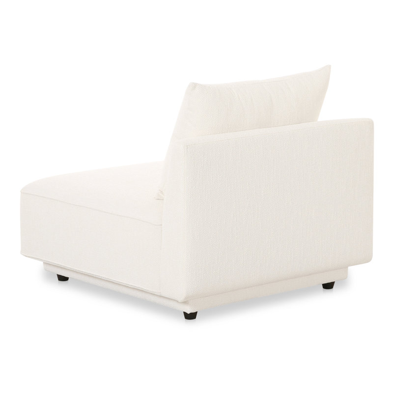 ROSELLO SLIPPER CHAIR, Novax White Boucle, 30" H x 37.75" W x 37.75" D, No