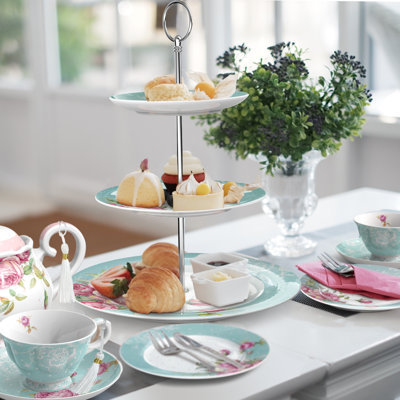 Porcelain China Tiered Stand