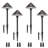 3-Watt Low Voltage Integrated LED Bronze Outdoor Landscape Light Kit Path Light(4-PACK)