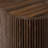 Clora 71" Ribbed Walnut Sideboard With Brass Handles