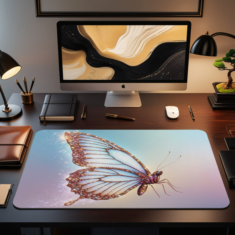Polyester Desk Pad, 14.4x12.1
