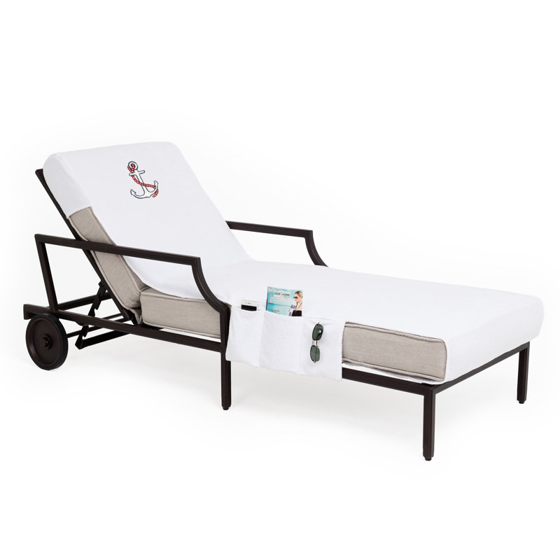 Chaise Lounge Cover Outdoor Cover, White
