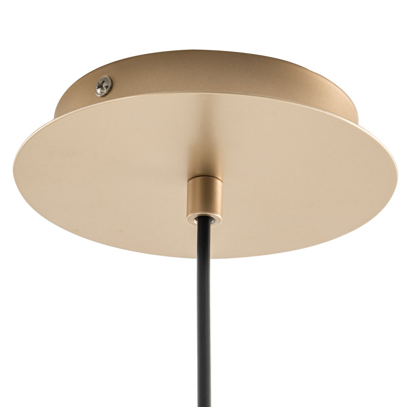 1 - Light LED Single Pendant, Gold