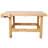 Solid Rubber Wood Workbench with Integrated Wood Vise