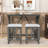 Betsons 3 - Piece Dining Set, Dining Table with USB Port and Upholstered Stools-1254887115-1254887125-1254887124