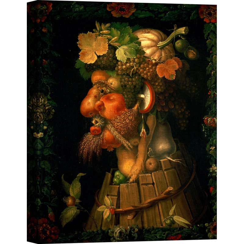 Autumn by Giuseppe Arcimboldo - Wrapped Canvas Painting, 100cm H x 70cm W x 4cm D