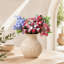 Ensemble de 2 bouquets de baies artificielles avec verdure, tiges florales mélangées rouges et bleues pour vase et centre de table
