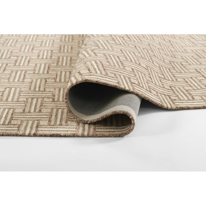 Abbott Hand Tufted Wool Area Rug, Rectangle 3'6" x 5'6"