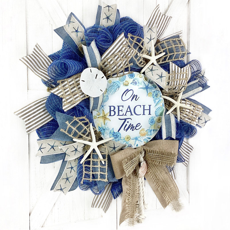Handcrafted Burlap 18'' Wreath