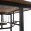 Table de salle à manger en bois de teck avec sièges attachés-94225240-94225241-94225242