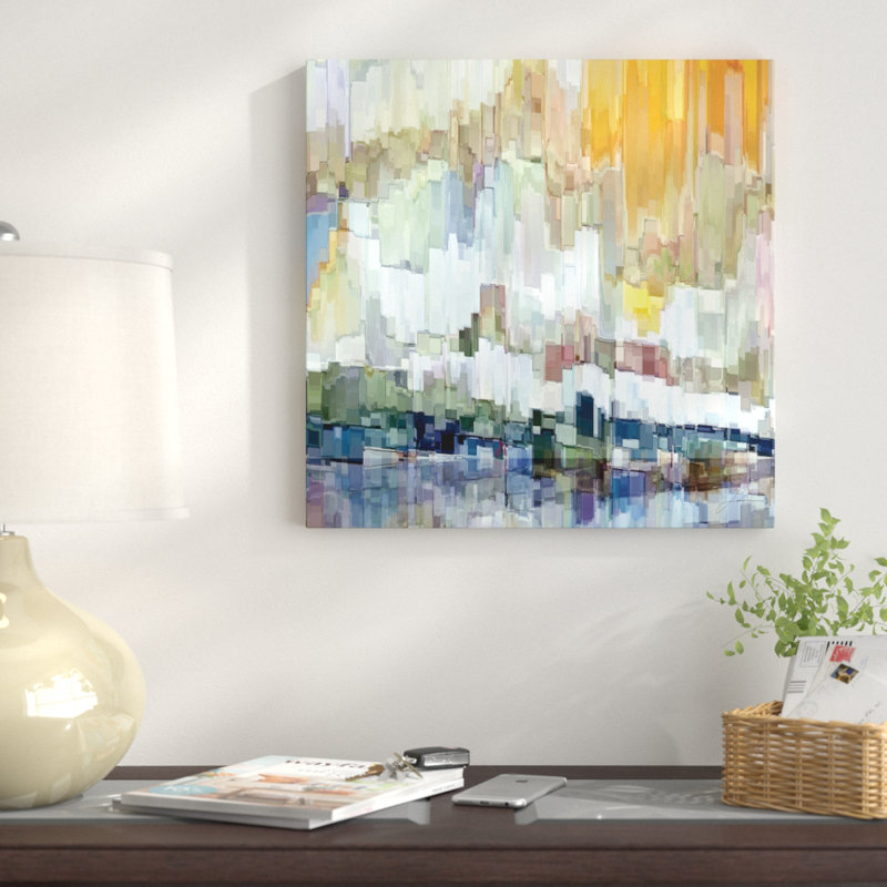 « glacier bay ii », reproduction d’art sur toile, H 26 po x l 26 po x P 1,5 po