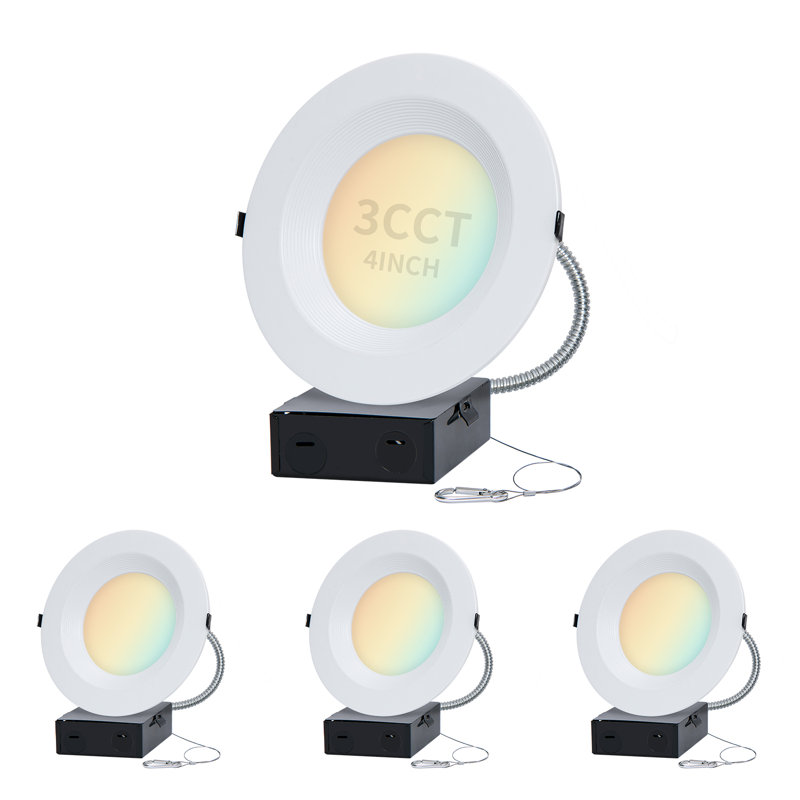 4 inch Ultra Slim Led Ceiling Light,3CCT Selectable LED Commercial Downlight,Led Recessed Lighting