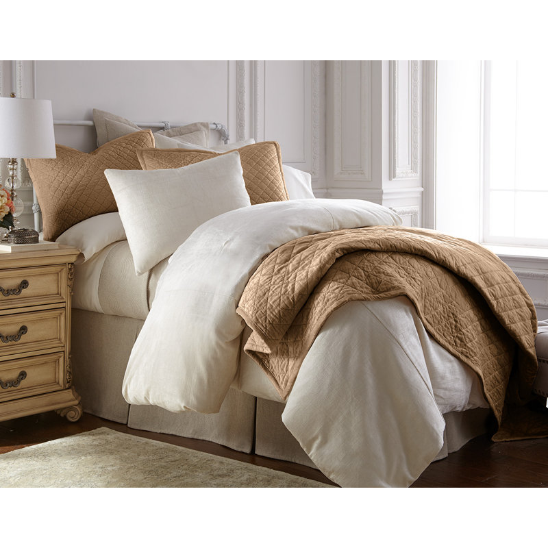 SIMAM VELVET SHAM, CARAMEL, Euro, Or