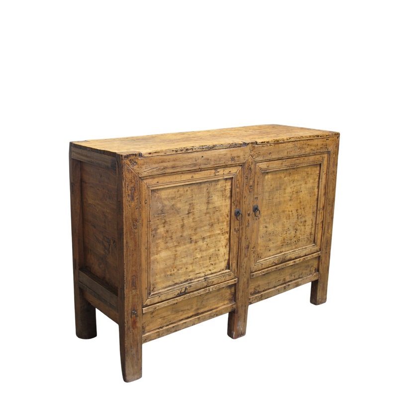 Aged Poplar Double Cabinet