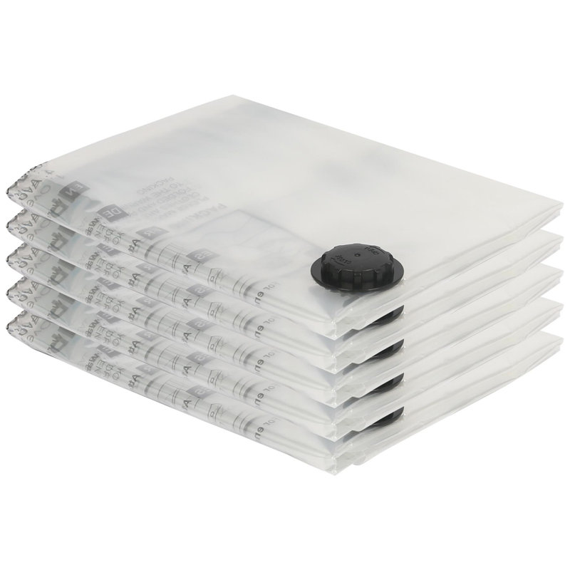 Harbour Housewares Vacuum Storage Bags - Extra-Large (90 x 120cm) - Set of 5