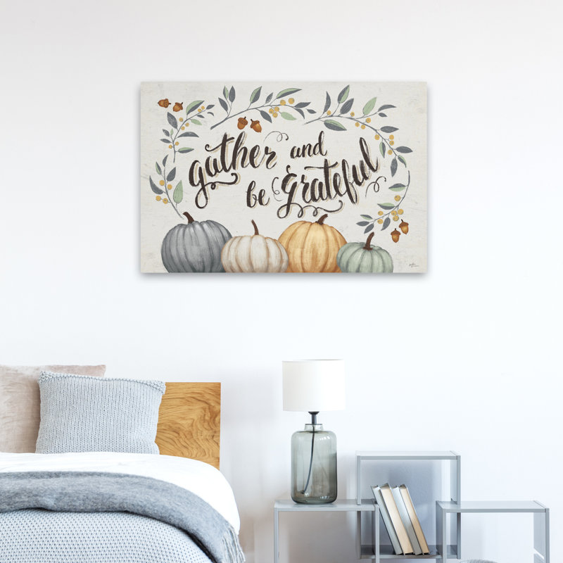 Our Home IV Gather - Acorns Autumn Berries - art noir, H 24 po x l 36 po