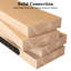 Tablette flottante en bois massif 2 pièces Dodgen-1495436504-1495436506