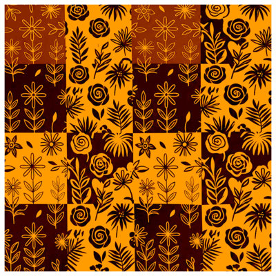 Floral Patchwork Pattern Comforter