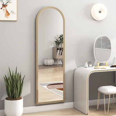 Miroir pleine grandeur 64 po x 21 po, beige