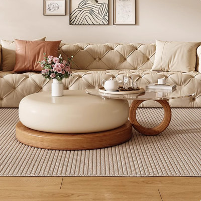 Table basse de luxe crème
