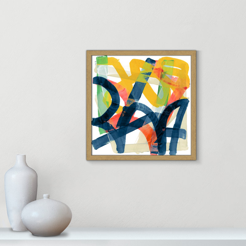 Carlston Adjoined by Cartissi - Peinture encadrée, H 17 po x l 17 po x P 0,75 po, Encadré naturel