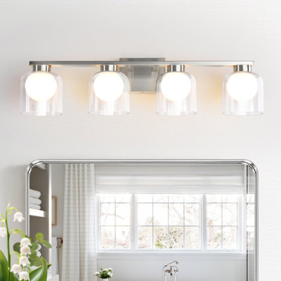 Éclairage pour meuble-lavabo à DEL réglable 4 lumières 28 "3CCT 3000K / 4000K / 5000K 28"