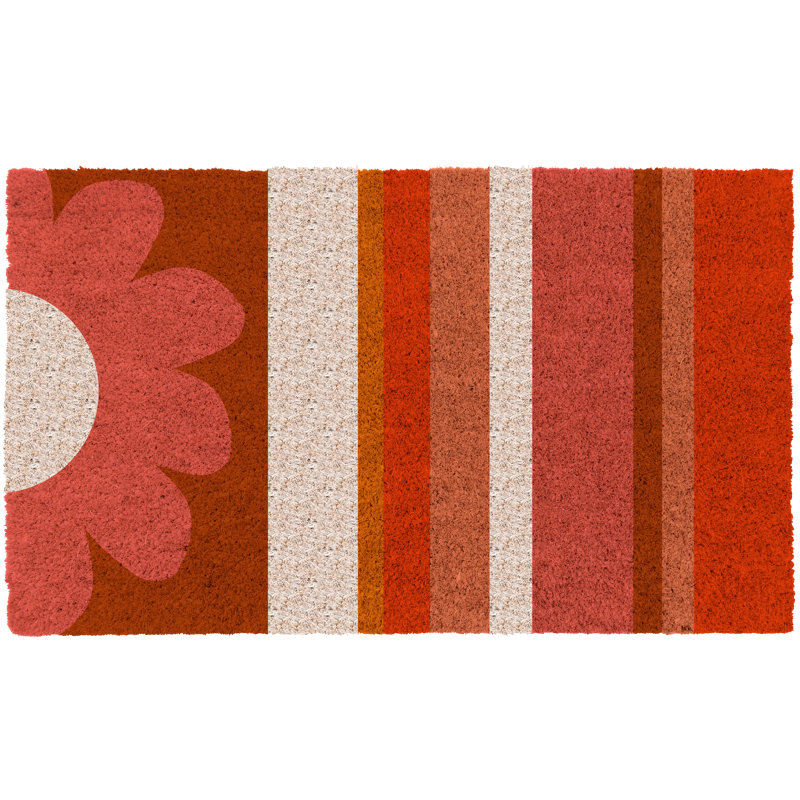 Tapis d'entrée antidérapant Brynesha 30 po x 18 po