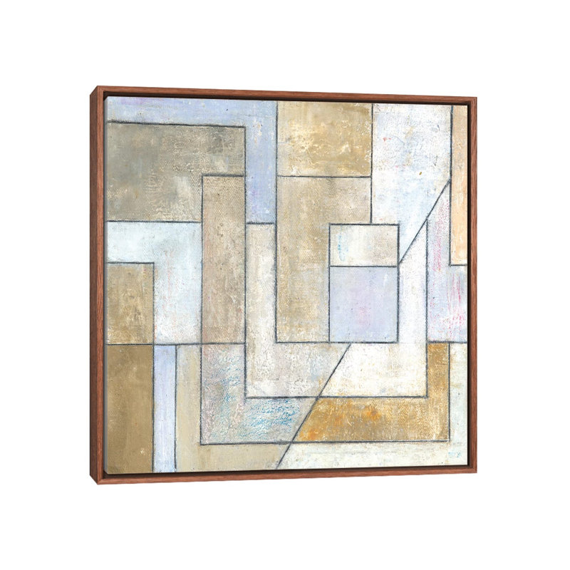Mineral Spirits by Stephen Cimini - Painting on Canvas, 66.04cm H x 66.04cm W x 3.81cm D, Classic Brown Wood Framed