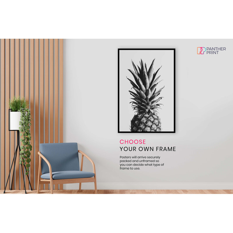 Pineapple Close Up - No Frame Print, 31cm H x 20cm W x 0.5cm D