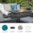 9 - Person Outdoor Seating Group with Fire Pit Table and Cushions-98222506